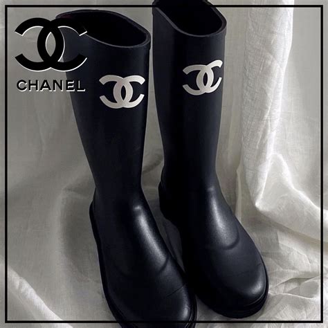 beige chanel rain boots|chanel winter boots 2022.